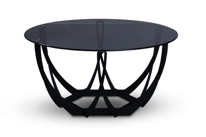 Couchtisch MARIE 80x80 cm schwarz/grau