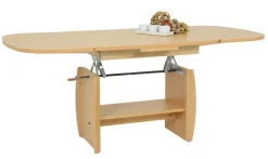 Couchtisch MICHAEL III 90-142 x 68 cm Buche Dekor