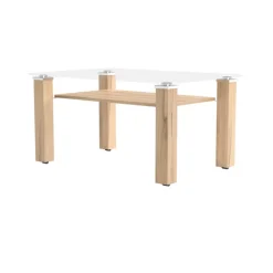 Couchtisch NEW YORK 90 x 43,5 x 60 cm Kernbuche braun
