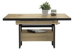 Couchtisch NOAH 110(150) x 70 cm Artisan-Eiche-Dekor braun/schwarz