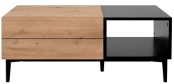 Couchtisch NOLA 100 x 55 cm Artisan Oak/schwarz