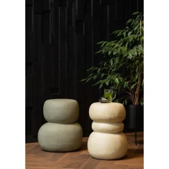 Couchtisch ODA 41 x 35 cm Betonoptik grau-grün