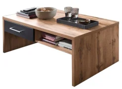 Couchtisch SONATE 110 x 64 cm braun/ schwarz