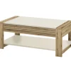 Couchtisch TOMAR 108 x 60 cm braun/kaschmirfarbig