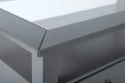 Couchtisch VALENTIN 75x45x75 cm Massivholz Kiefer grau