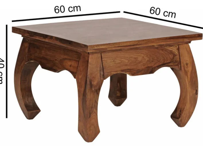 Couchtisch 60x60x40 cm braun