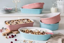 CreaTable Auflaufform rund PASTELL KITCHEN blau