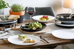 CreaTable Barbecueteller ITALIEN PARTY Glas schwarz