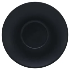 CreaTable Cappuccino-Untertasse SOFT TOUCH 6er Set 15 cm Steinzug schwarz