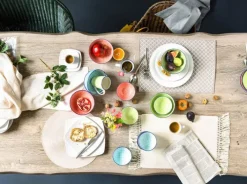 CreaTable Dessertteller MEDITERRAN 4er Set 21 cm blau