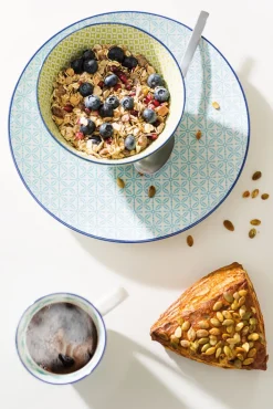 CreaTable Dipschale MEDITERRAN 4er Set 11,5 cm blau