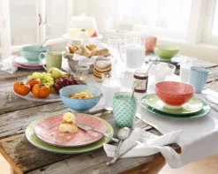 CreaTable Dipschale MEDITERRAN 4er Set 11,5 cm blau