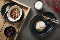 CreaTable Dipschale PIETRA Keramik schwarz