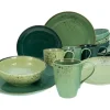 CreaTable Kombiservice NATURE COLLECTION GREEN LIFE 16-teilig grün