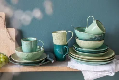 CreaTable Kombiservice NATURE COLLECTION GREEN LIFE 16-teilig grün