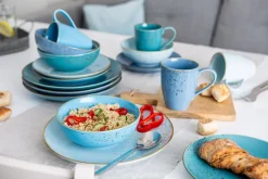 CreaTable Kombiservice NATURE COLLECTION AQUA 16-teilig blau