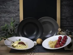 CreaTable Pastateller MANHATTAN 6er Set 27 cm weiß