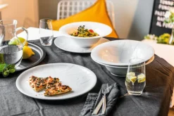 CreaTable Pizzateller GOURMET 32 cm Porzellan weiß