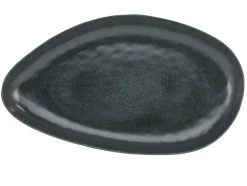 CreaTable Servierplatte PIETRA 43 x 25 cm Keramik schwarz