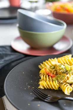 CreaTable Speiseteller SOFT TOUCH 6er Set schwarz