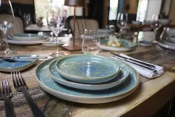 CreaTable Speiseteller YUKI 6er Set 28 cm Hochwertiges Steinzeug