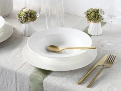 CreaTable Suppenteller FLEUR ROYAL 6er Set creme weiß