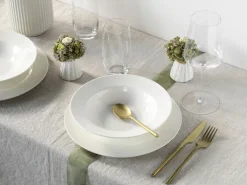 CreaTable Tafelservice FLEUR ROYAL 12-teilig creme weiß