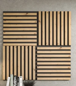 Dekopaneel 4er-Set 40 x 40 cm Artisan-Dekor