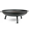 deluxe4home Feuerschale XL 58 cm schwarz