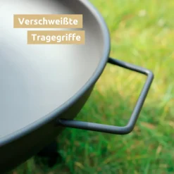 deluxe4home Feuerschale XL 58 cm schwarz