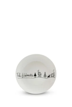 Dessertteller BLACK FORREST Porzellan Ø 19 cm Weiß/Mehrfarbig