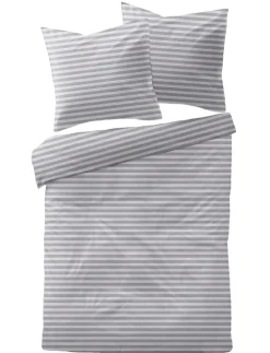 DORMISETTE Jersey-Bettwäsche MELANGE 135 x 200 cm grau