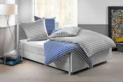 DORMISETTE Jersey-Bettwäsche MELANGE 135 x 200 cm grau