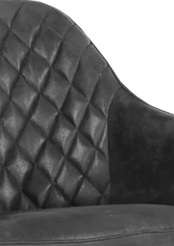 Drehstuhl COOL anthrazit used Optik/Eiche massiv natur lackiert