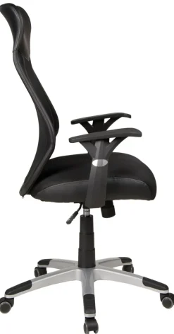 Drehstuhl NIKO Silberfarbig/ Schwarz