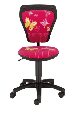 Drehstuhl Pink/Motiv Schmetterlinge