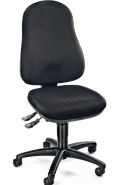 Drehstuhl Stoffbezug Schwarz