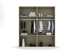 Drehtürenschrank CAMBRIDGE 2 180 x 210 x 54 cm Alpinweiß