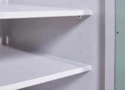 Drehtürenschrank KILIAN 92 x 205 cm weiß/ pastellgrün