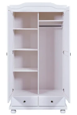 Drehtürenschrank LENNARD 104 x 198 cm weiß