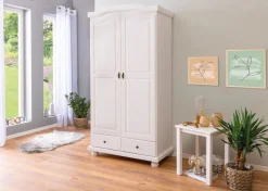 Drehtürenschrank LENNARD 104 x 198 cm weiß