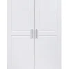 Drehtürenschrank LEONARD 95 x 190 cm weiß