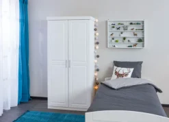 Drehtürenschrank LEONARD 95 x 190 cm weiß