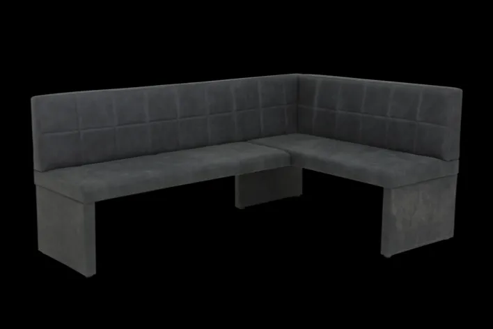 Eckbank MELANIE Vintage anthrazit Ausführung links