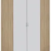 Eckschrank CASE 117 x 117 cm Sonoma Eiche/Alpinweiß
