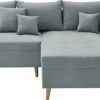 Ecksofa CARLA 249 x 175 cm mintgrün