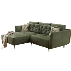 Ecksofa CHASE dunkelgrün