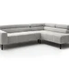 Ecksofa CLEVELAND 273 x 219 cm hellgrau