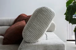 Ecksofa CLEVELAND 273 x 219 cm hellgrau