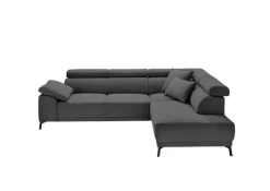 Ecksofa FORREST steelgrau